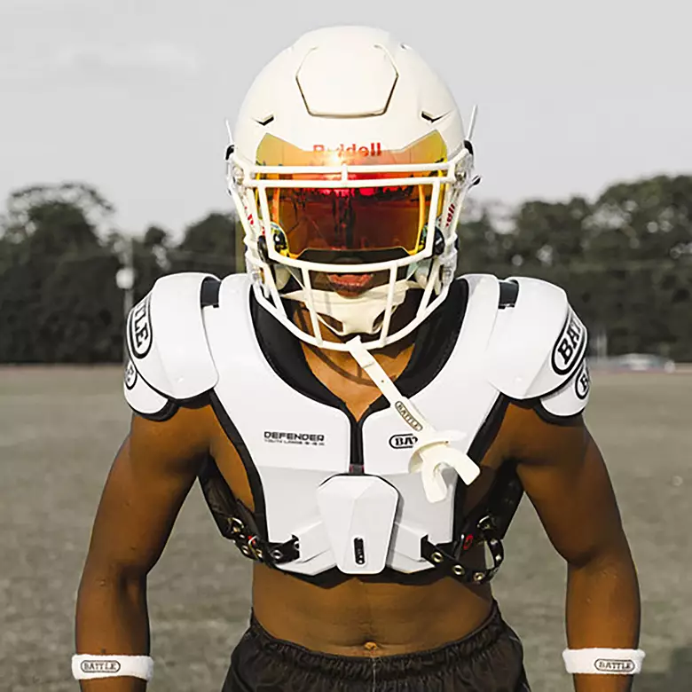 Battle Adult Defender Football Shoulder Pads - Image 4